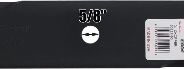 Alt view image 6 of 7 - 3 Rotary® 15009 Mower Blades for Toro® 133-2157 105-8777 Dixie Chopper® 30227-60 Length 20-1/2 Width 2-1/2 Thickness .250 Center Hole 5/8 Fits 42in. 60in. Deck