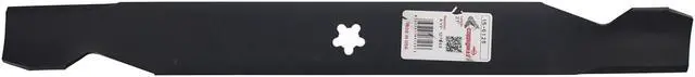 Alt view image 2 of 6 - 4 Rotary 6125 Mower Blades for AYP Craftsman  Poulan 521981601 531307223 531307224 532134149 Length 21 in. Width 2-1/4 in. Thickness .149 in. Center Hole 5 PT ST Fits 42" Deck