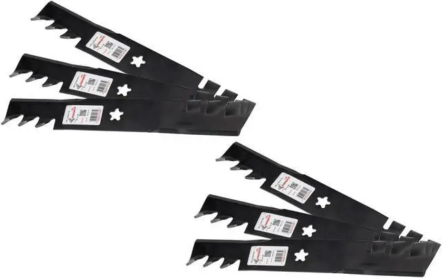 Main image of Rotary® 12475 Mower Blades for AYP® 532173921 16-5/8 Length 2-1/2 Width .203 Thickness 5 PT ST Center Hole Fits 48in. Deck