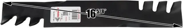 Alt view image 4 of 6 - Rotary® 12475 Mower Blades for AYP® 532173921 16-5/8 Length 2-1/2 Width .203 Thickness 5 PT ST Center Hole Fits 48in. Deck