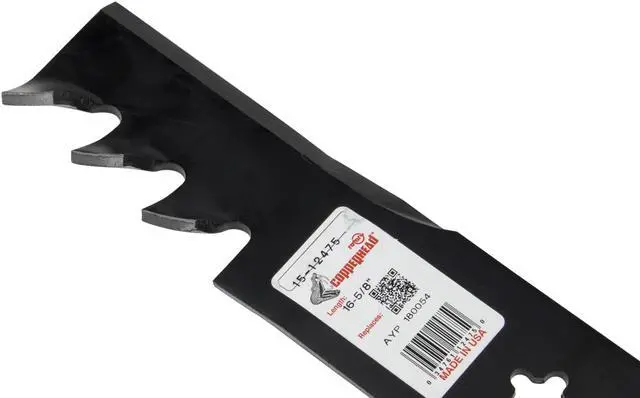 Alt view image 6 of 6 - Rotary® 12475 Mower Blades for AYP® 532173921 16-5/8 Length 2-1/2 Width .203 Thickness 5 PT ST Center Hole Fits 48in. Deck