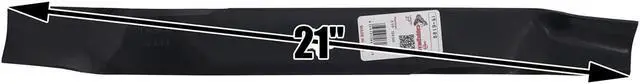 Alt view image 3 of 6 - 6 Rotary® 6189 Mower Blades for AYP® Craftsman® Poulan® 138498 138971 521981601 531307223 531307224 Length 21 in. Width 2-1/4 in. Thickness .134 in. Center Hole 5 PT ST Fits 42in. Deck
