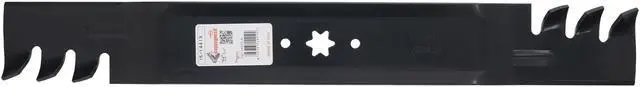 Alt view image 2 of 7 - 2 Rotary® 14419 Mower Blades for Cub Cadet® MTD® 74204290 23-1/4 Length 2-1/2 Width .150 Thickness 6 PT ST Center Hole Fits 46in. Deck
