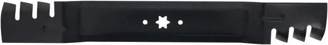 Alt view image 3 of 7 - 2 Rotary® 14419 Mower Blades for Cub Cadet® MTD® 74204290 23-1/4 Length 2-1/2 Width .150 Thickness 6 PT ST Center Hole Fits 46in. Deck