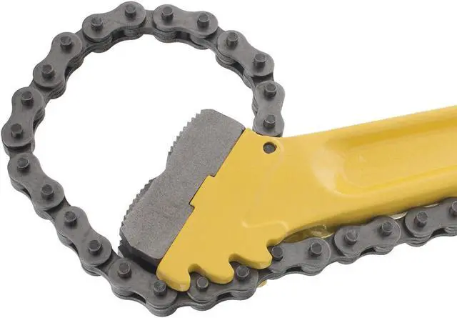 Alt view image 3 of 5 - Steel Dragon Tools® 24" Chain Pipe Wrench 31325 with 20" Chain 5" Max Capacity