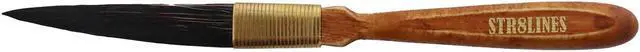 Alt view image 3 of 3 - Andrew Mack STR8LINES Synthetic Squirrel Pinstriping Brush Size 1