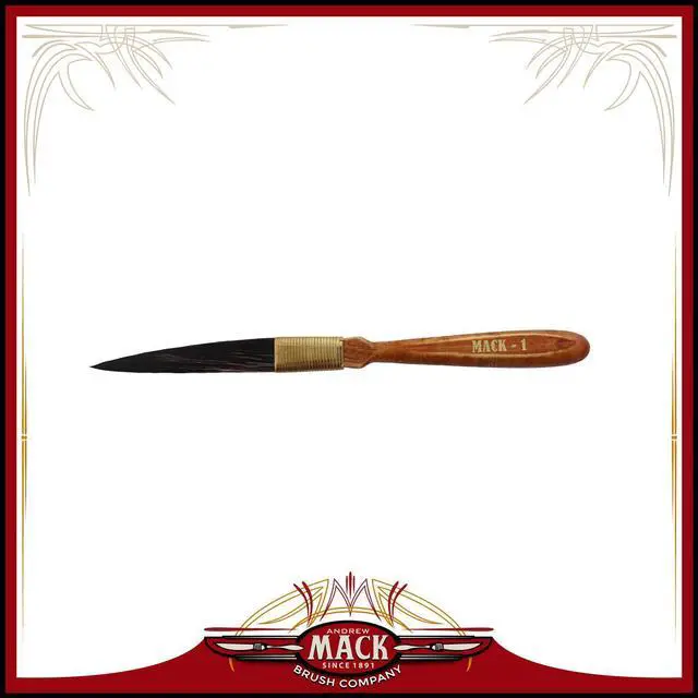 Main image of Andrew Mack STR8LINES Synthetic Squirrel Pinstriping Brush Size 1