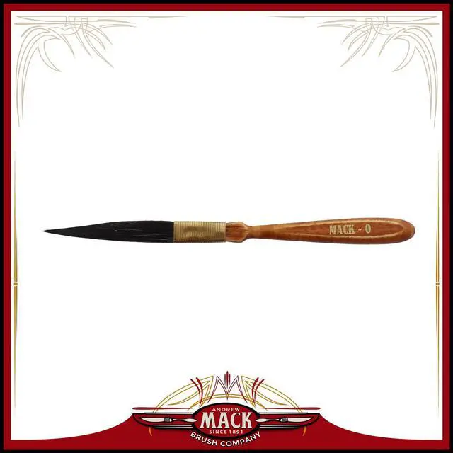 Main image of Andrew Mack STR8LINES Synthetic Squirrel Pinstriping Brush Size 0