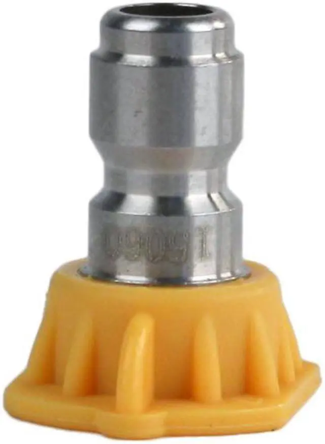 Alt view image 2 of 4 - 20 Pack of Erie Tools 5.5 Stainless Steel Orifice 15 Degree 1/4in. Quick Connect 4000 PSI High Pressure Washer Spray Nozzle Tips