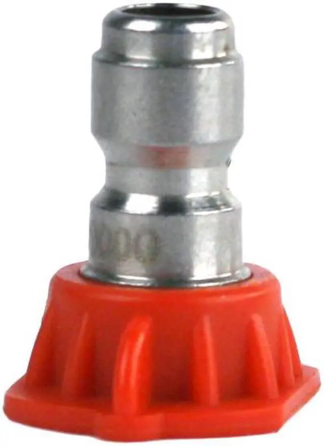 Alt view image 2 of 4 - 20 Pack of Erie Tools 3.0 Stainless Steel Orifice 0 Degree 1/4in. Quick Connect 4000 PSI High Pressure Washer Spray Nozzle Tips