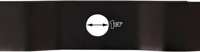 Alt view image 7 of 7 - Rotary® 6265 (3) Mower Blades for Kubota® 70000-00605 Windsor® 50-4490 18-11/16 Length 2-1/2 Width .240 Thickness 1-1/8 Center Hole Fits 54in. Deck