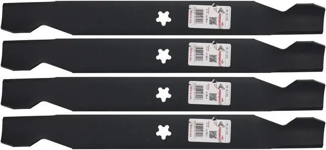 Main image of 4 Rotary 6125 Mower Blades for AYP Craftsman  Poulan 521981601 531307223 531307224 532134149 Length 21 in. Width 2-1/4 in. Thickness .149 in. Center Hole 5 PT ST Fits 42" Deck