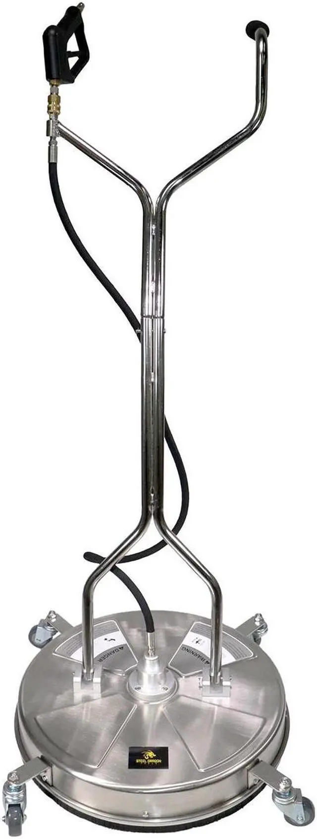 Alt view image 2 of 6 - Erie Tools 24" Stainless Steel Pressure Washer Flat Surface Cleaner with Wheels