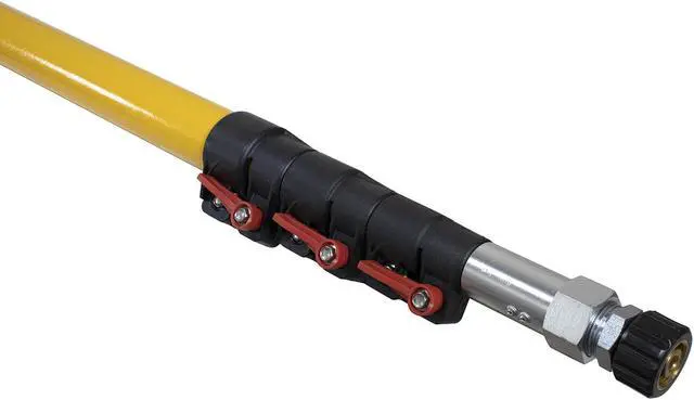 Alt view image 4 of 5 - Erie Tools® 24' Telescoping Wand 3800 PSI with Adjustable Support Belt for Hot Cold Water Pressure Washer