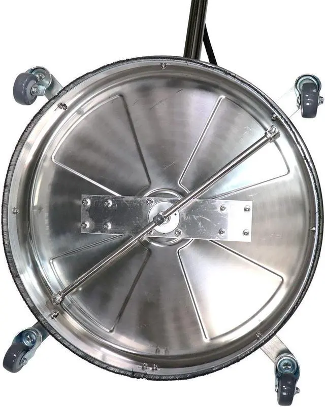 Alt view image 6 of 6 - Erie Tools 24" Stainless Steel Pressure Washer Flat Surface Cleaner with Wheels