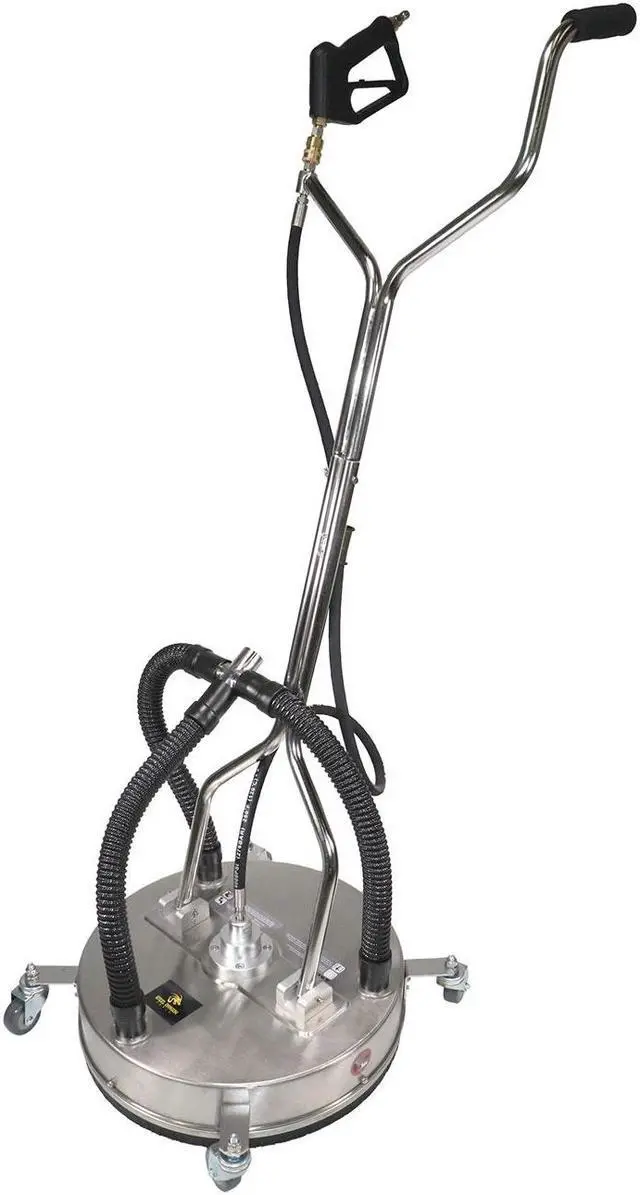 Main image of Erie Tools 21" Stainless Steel Surface Cleaner with Vacuum Port, Wheels, and Wand Pressure Washer Attachment 4000 PSI, 12 GPM