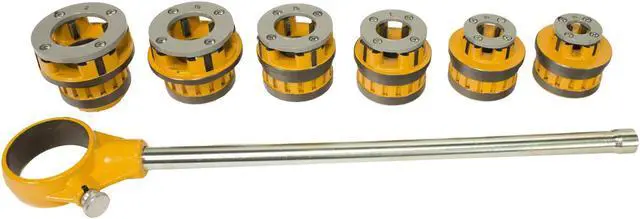 Alt view image 3 of 7 - Steel Dragon Tools® 12-R Manual Ratchet Pipe Threader Kit 418 Oiler 460 Chain Vise 2A Cutter