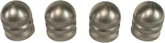 Alt view image 4 of 6 - Aqua Mole Four Pack 1/2in. NPT Button Nose Sewer Jetter Nozzle 4 Piece Set 4000 PSI 16 Orifice