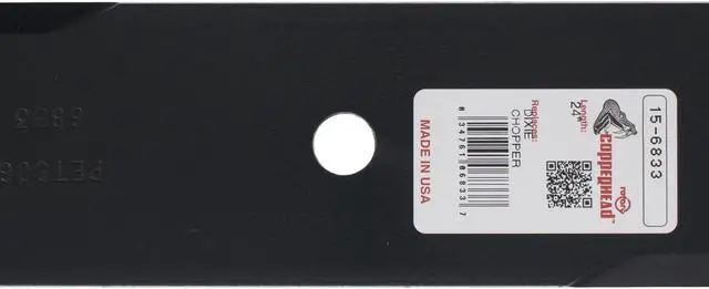Alt view image 5 of 7 - 6 Rotary® 6833 Mower Blades for Bad Boy® 038-7202-00 Dixie Chopper® 30227-72N Hustler® 795260 Sunbelt® B1DC1507 Windsor® 50-4010 Length 24 Width 3 Thickness .250 Center Hole 5/8 Fits 72in. Deck