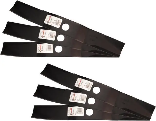 Main image of Rotary® 6265 Mower Blades for Kubota® 70000-00605 Windsor® 50-4490 18-11/16 Length 2-1/2 Width .240 Thickness 1-1/8 Center Hole Fits 54in. Deck