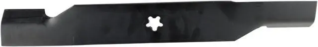 Alt view image 3 of 6 - 3 Rotary® 14459 Mower Blades for AYP®  187254 187256 532187256 Length 18-1/2 Width 2-1/2 Thickness .204 Center Hole 5 Point Star Fits 54in. Deck