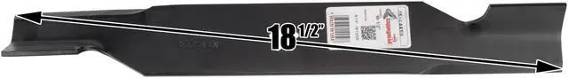 Alt view image 4 of 6 - 3 Rotary® 14459 Mower Blades for AYP®  187254 187256 532187256 Length 18-1/2 Width 2-1/2 Thickness .204 Center Hole 5 Point Star Fits 54in. Deck