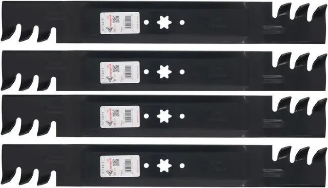 Main image of Rotary® 14419 4 Mower Blades for Cub Cadet® MTD® 74204290 23-1/4 Length 2-1/2 Width .150 Thickness 6 PT ST Center Hole Fits 46in. Deck
