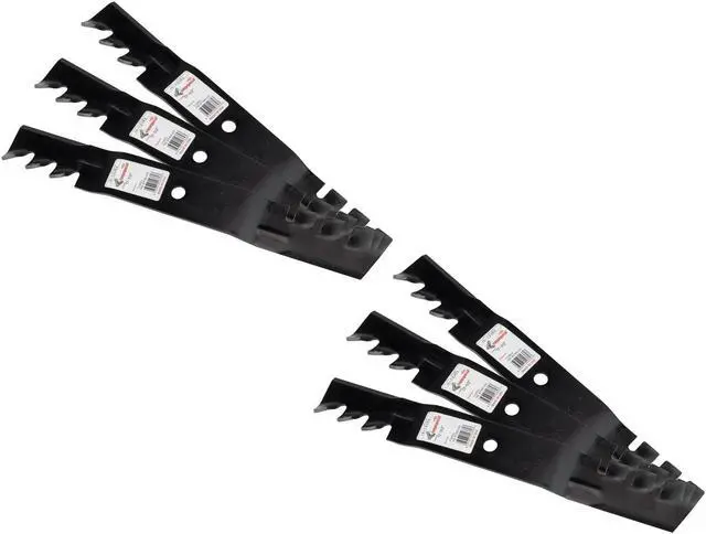 Main image of 6 Rotary® 12362 Mower Blades for Toro® 110-6837-03, 112-9759-03, 112-9759 Length 17-1/2 Width 2-1/4 Thickness .187" Center Hole 5/8 Fits 50in. Deck