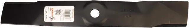 Alt view image 2 of 7 - 3 Rotary® 10291 Mower Blades for M145476 GX20250 AM141907 AM146715 M127500 M127673 Windsor® 50-4442 48" Deck Length 17" Width 2-1/2" Thickness .204" Center Hole 13/16" Fits 48in. Deck