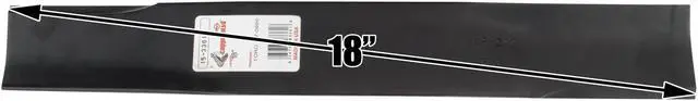 Alt view image 4 of 6 - Rotary® 3361 Mower Blades for Toro® Lesco® Windsor® 18 Length 2-1/2 Width .187 Thickness 1/2 Center Hole Fits 36in. 52in. Deck