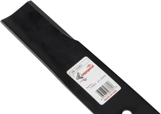Alt view image 6 of 6 - Rotary® 3361 Mower Blades for Toro® Lesco® Windsor® 18 Length 2-1/2 Width .187 Thickness 1/2 Center Hole Fits 36in. 52in. Deck