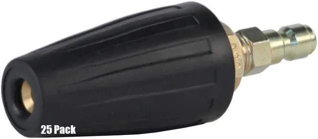 Main image of 25 Pack of Erie Tools Pressure Washer Rotating Turbo 3.0 Nozzles 3000 PSI 2.5 GPM with 1/4in. Quick Connect Plug