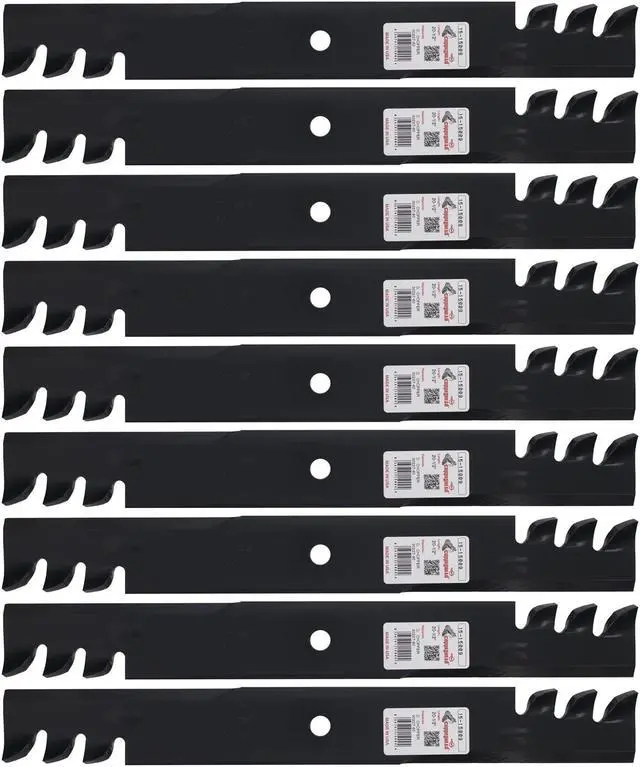 Main image of 9 Rotary® 15009 Mower Blades for Toro® 133-2157 105-8777 Dixie Chopper® 30227-60 Length 20-1/2 Width 2-1/2 Thickness .250 Center Hole 5/8 Fits 42in. 60in. Deck