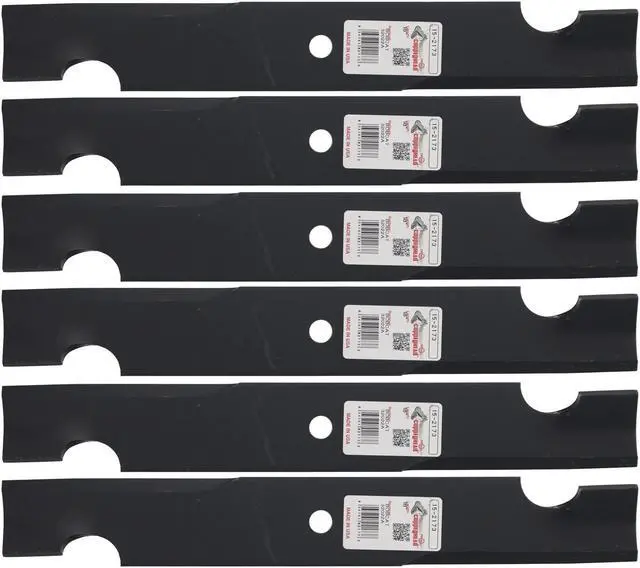Main image of 6 Rotary® 2173 Mower Blades for Bad Boy® 038-5202-00 Bobcat® 32022A Exmark® 1633482 Snapper® 1988564 Toro® 103-2528 Length 18 Width 2-1/2 Thickness .240 Center Hole 5/8 Fits 36 52" and 54" Decks
