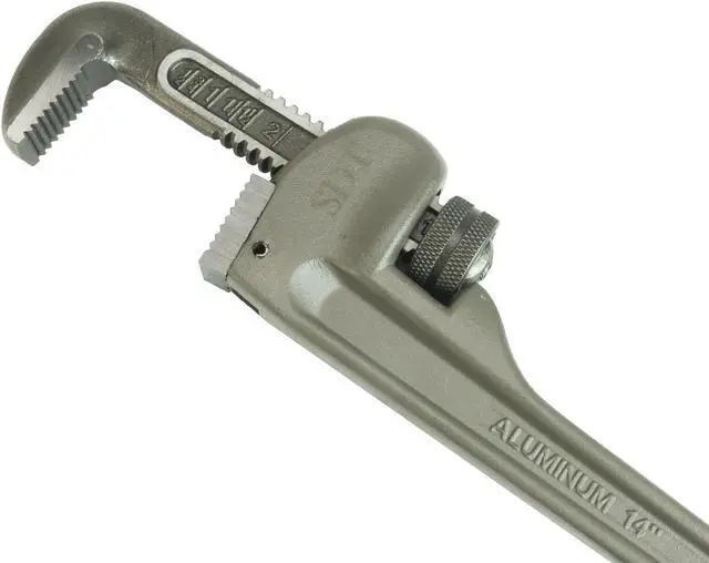 Alt view image 7 of 7 - Steel Dragon Tools® 14" Aluminum Straight Pipe Wrench 31095 Model 814, 2" Capacity