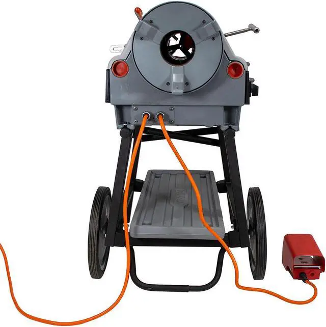 Alt view image 3 of 7 - RIDGID® 1224 Pipe Threading Machine 26092 with Universal Cart Die Heads Dies & Oil