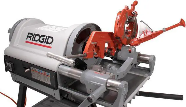 Alt view image 6 of 7 - RIDGID® 1224 Pipe Threading Machine 26092 with Universal Cart Die Heads Dies & Oil