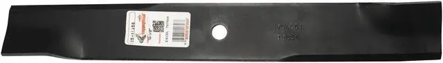 Alt view image 2 of 6 - Rotary® 11595 Mower Blades for Rotary® 11856 Mower Blades for Hustler® 601124(X)(Y) 797696 18-1/2 Length 2-1/2 Width .2040 Thickness 5/8 Center Hole Fits 54in. Deck