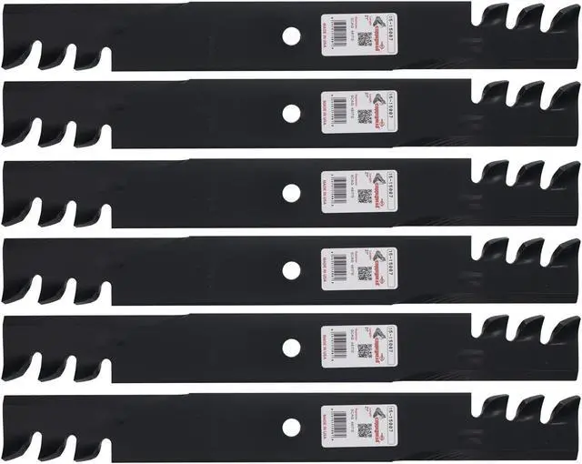 Main image of 6 Rotary® 15007 Mower Blades for Scag® 481712 Length 21 Width 2-1/2 Thickness .250 Center Hole 5/8 Fits 60" 61" Deck