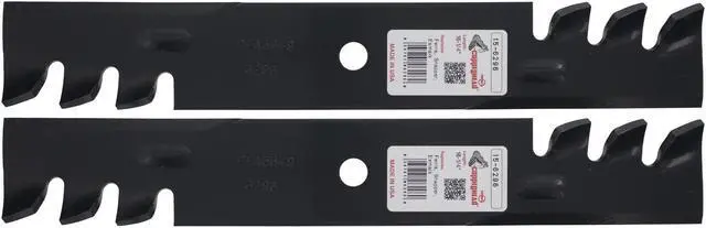 Main image of 2 Rotary® 6296 Mower Blades for Ariens® 00273000 Bobcat® 32061 3239  103-1577 323515 Snapper® 03239 100340 Length 16-1/4 Width 2-1/2 Thickness .204 Center Hole 5/8 Fits 32in. 48in. Deck