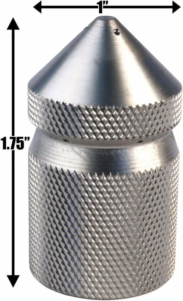 Alt view image 3 of 7 - Deluxe 1/2in. NPT Pressure Washing Sewer Jetter Nozzle 4 Piece Set 16 GPM 4000 PSI 16.0 Orifice Thruster Flusher Degreaser & Roto Spinner