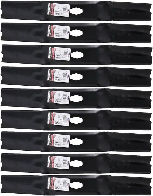 Main image of 9 Rotary® 17225 Hi Lift Mower Blades for MTD® 742P05086 742-05086 Length 18-5/8 in. Width 2-1/4 in. Thickness .158 in. Center Hole Diamond 54 in. Deck