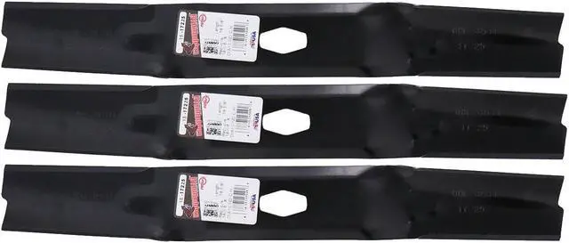 Main image of 3 Rotary® 17225 Hi Lift Mower Blades for MTD® 742P05086 742-05086 Length 18-5/8 in. Width 2-1/4 in. Thickness .158 in. Center Hole Diamond 54 in. Deck