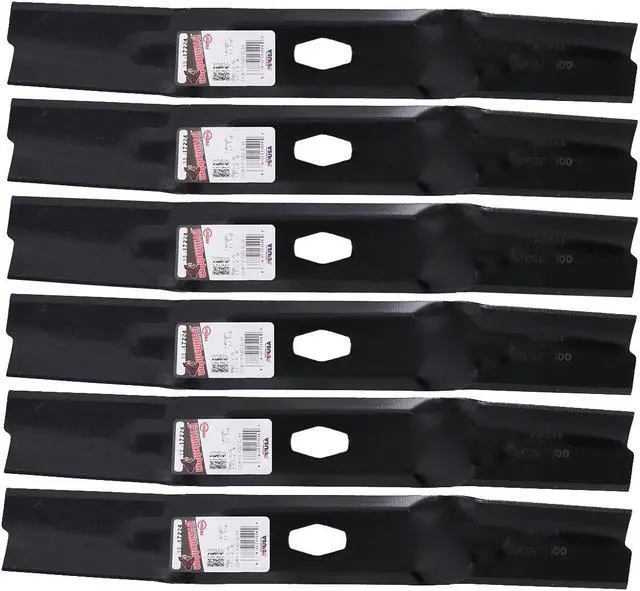 Main image of 6 Rotary® 17224 Hi Lift Mower Blades for MTD® 742P05094 742-05094 Length 17-1/4 in. Width 2-1/4 in. Thickness .158 in. Center Hole Diamond 50 in. Deck