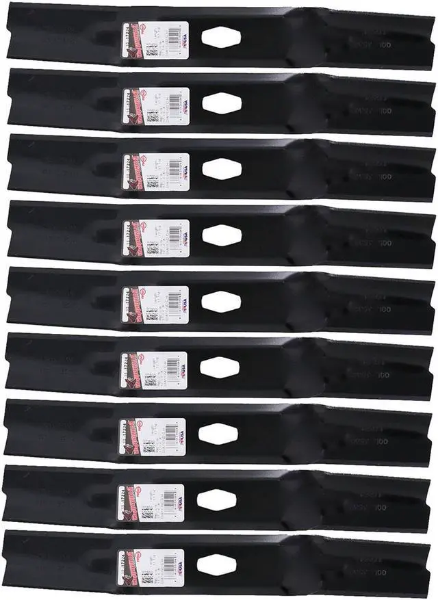 Main image of 9 Rotary® 17224 Hi Lift Mower Blades for MTD® 742P05094 742-05094 Length 17-1/4 in. Width 2-1/4 in. Thickness .158 in. Center Hole Diamond 50 in. Deck