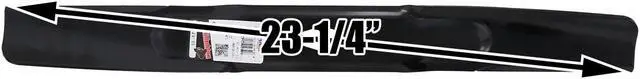 Alt view image 3 of 5 - 8 Rotary® 17223 Hi Lift Mower Blades for MTD® 742P05510 742-05510 Length 23-1/4 in. Width 2-1/4 in. Thickness .158 in. Center Hole Diamond 46 in. Deck