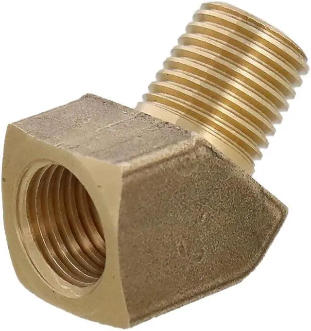 Main image of Erie Tools 45 Degree Brass Elbow Fitting for Nozzle on Duct Cleaners
