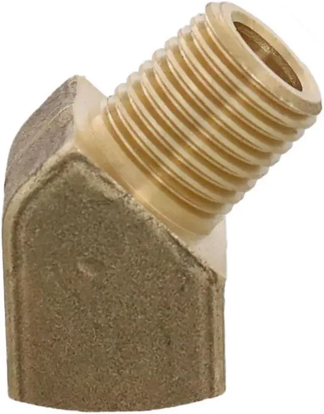 Alt view image 2 of 3 - Erie Tools 45 Degree Brass Elbow Fitting for Nozzle on Duct Cleaners