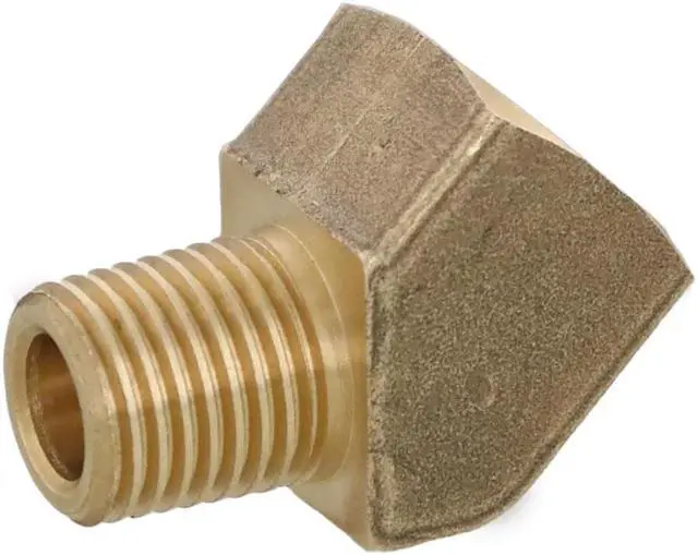 Alt view image 3 of 3 - Erie Tools 45 Degree Brass Elbow Fitting for Nozzle on Duct Cleaners