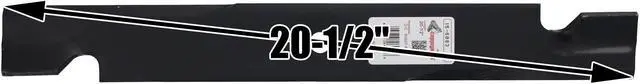 Alt view image 3 of 7 - 3 Rotary® 3434 Mower Blades for Bobcat® 72039B Ferris® 5101755SSM Scag® A48111 Snapper® 1520842 Windsor® 50-3160 Length 21 Width 2-1/2 Thickness .204 Center Hole 5/8 Fits 42in. 60in. 61in. Deck